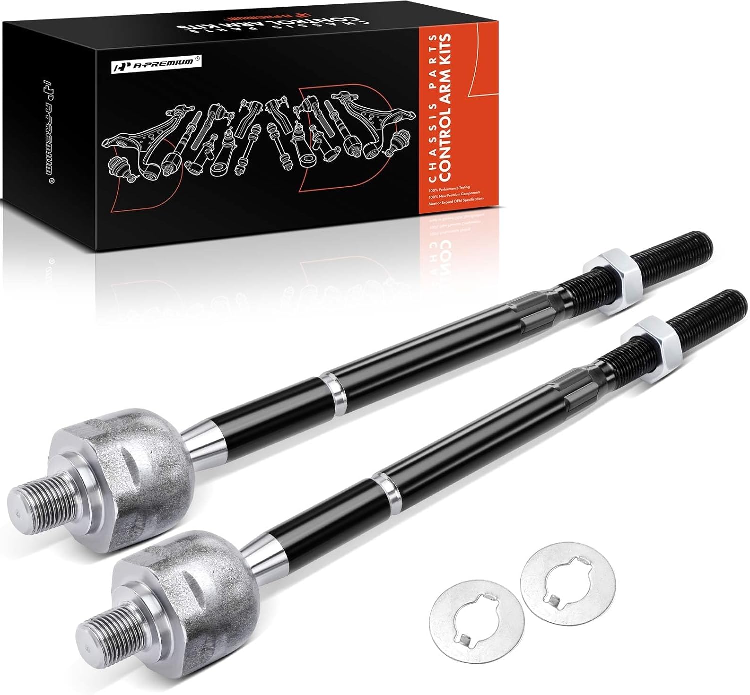 A-Premium 2 x Front Inner Tie Rod Ends, Compatible with Ford Explorer 11-17, Police Interceptor Sedan 13-19, Police Interceptor Utility 13-16, Special Service Police Sedan 14-18, Lincoln MKT 13-19