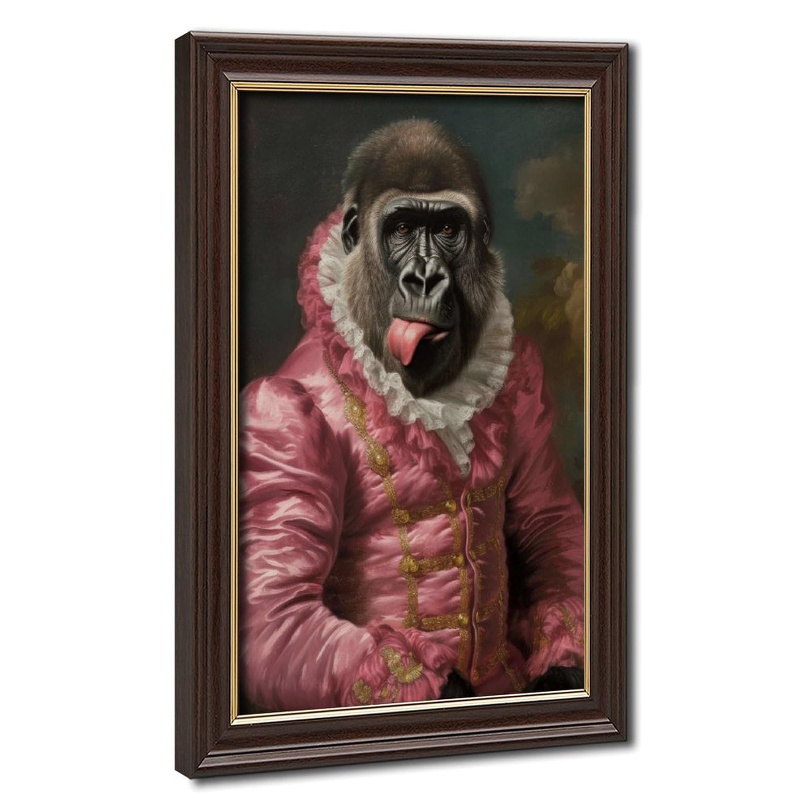 Bareronor Renaissance Gorilla Poster Canvas Poster Bedroom Decor Landscape Office Room Decor Gift 20" L X 30" W