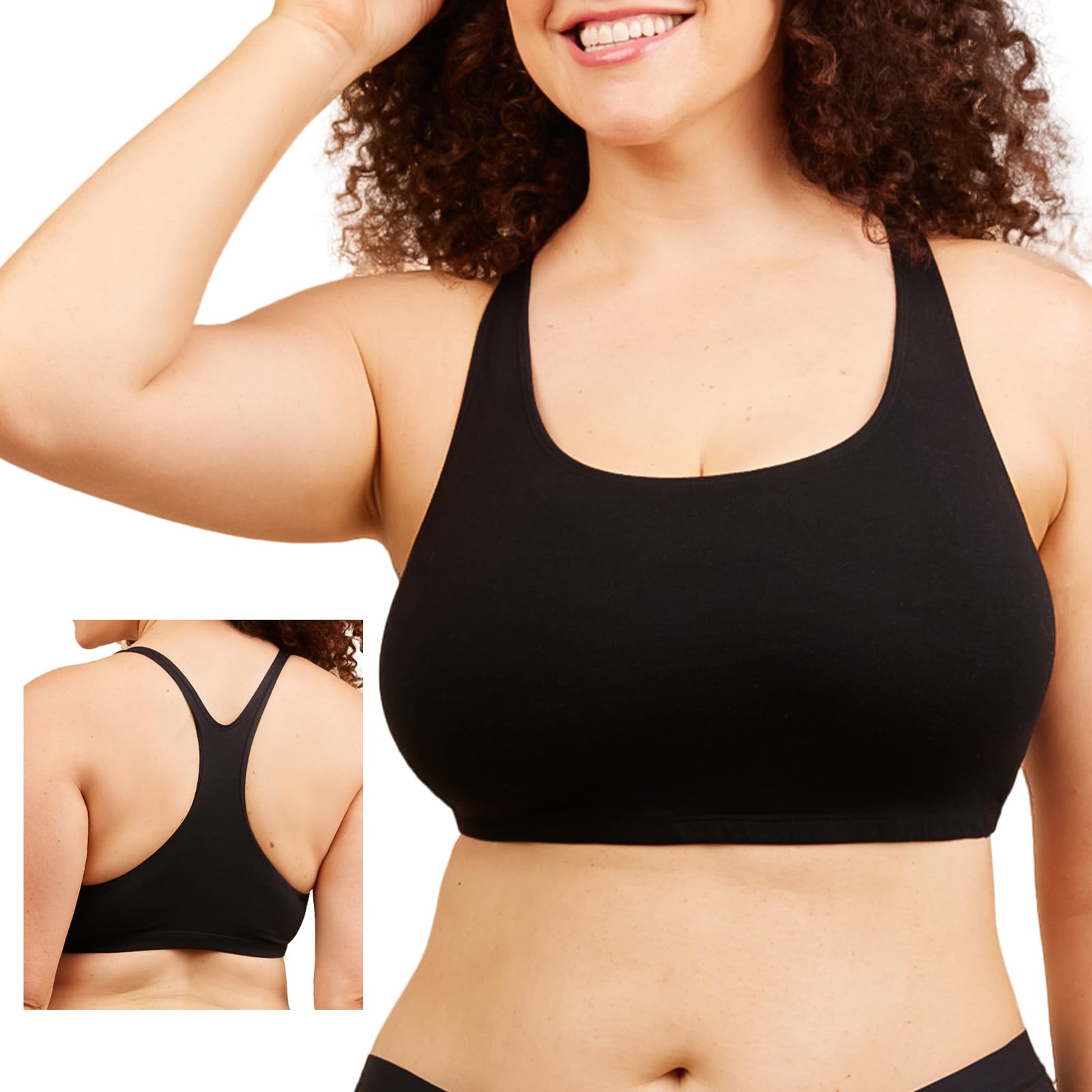 LEADING LADY Damen Plus-Size Light Impact Sports Bra Damen Sport-BH, Übergröße, leicht