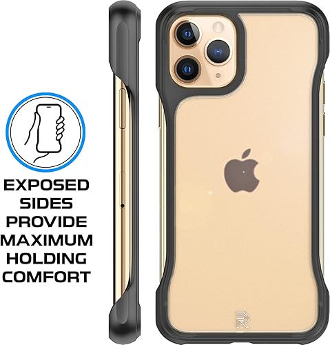 Miniatura 2 de REBEL Funda para iPhone 11 Pro serie esmerilada Gen-1 transparente mate, lados expuestos para mayor comodidad, esquinas protectoras a prueba de