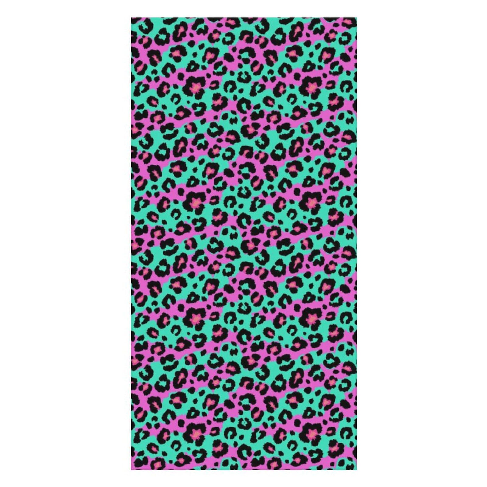 LEDFCVSU Beach Towel, Leopard And Zebra Bath Towel, Pool Towel Great for Gym Swimming 80 X 160cm