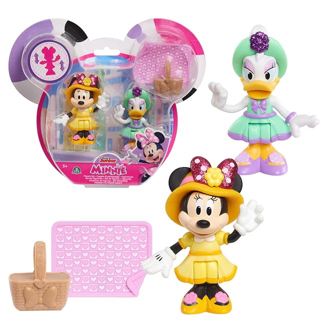Famosa Mickey&Minnie, 2 Figuras articuladas 7,5 cm con Accesorios, Diferentes Modelos Disponibles, Mcn17