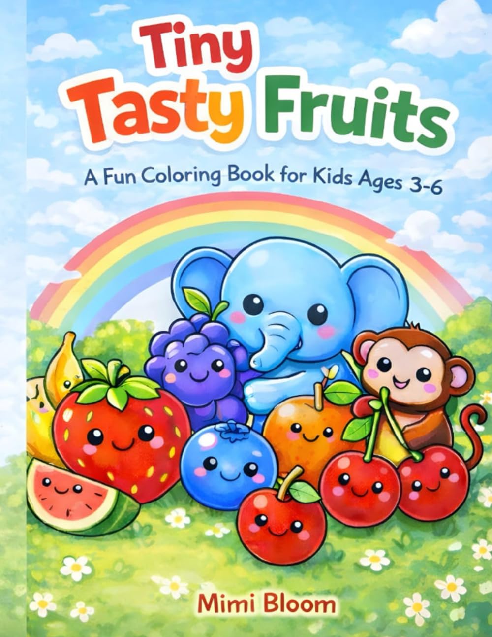 Tiny Tasty Fruits: A Fun Coloring Book for Kids Ages 3-6 (My First Coloring Fun)