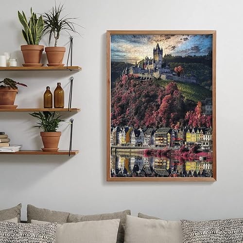 Miniatura 4 de Clementoni 39648 El Castillo de 1000 piezas Colección Cochem, 1000 piezas, fabricado en Italia, rompecabezas para adultos, multicolor, mediano