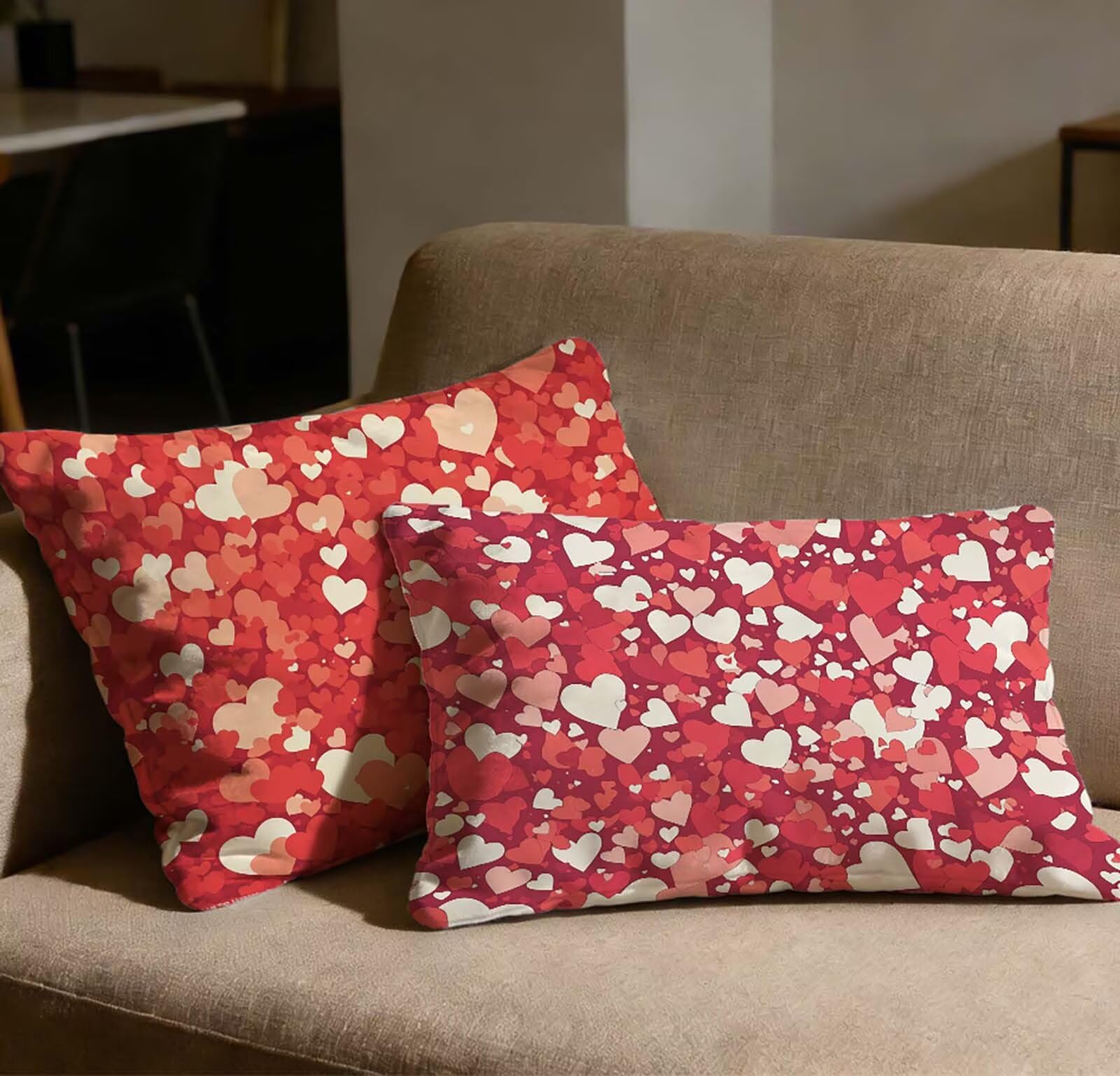Taie oreiller 40x80 rouge velours drap de lit et décoration de canapé
