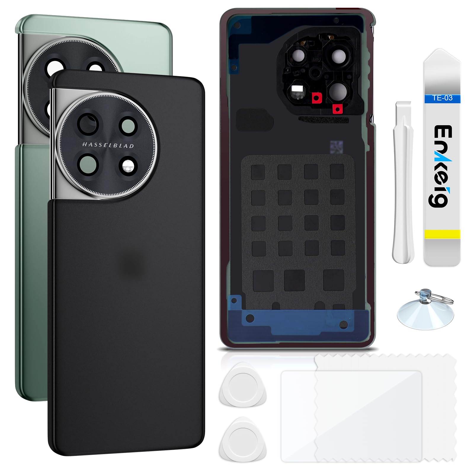 Backcover Glas für OnePlus 11 CPH244/2449/2451 PHB110, Schwarz