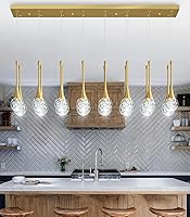 Vista 7 de 16 Lights Modern Glam Crystal Chandelier for High Ceiling LED Dimmable Pendant Light for Staircase Foyer Enterway Living Room Chandelier Lighting