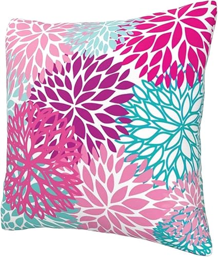Miniatura 3 de Dahlia Pinnata - Fundas de almohada de 12 x 12 pulgadas, suaves y bonitas, fundas de almohada de felpa para sala de estar, dormitorio, hogar, fundas