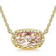18K Gold/Silver Plated Birthstone Necklace for Women Trendy Cross Necklace Sturdy Paperclip Layered Necklaces for Women Fashion Jewelry Gift for Her