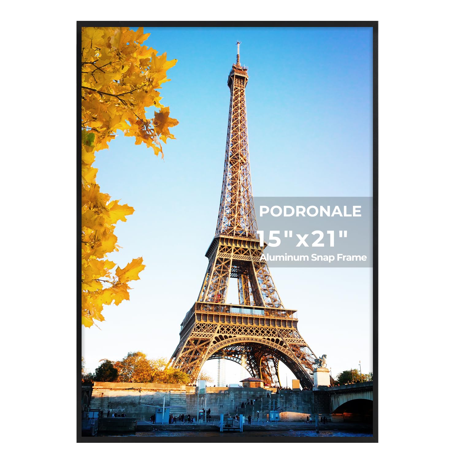 15x21 Poster Frames, Black Aluminum Snap Frame