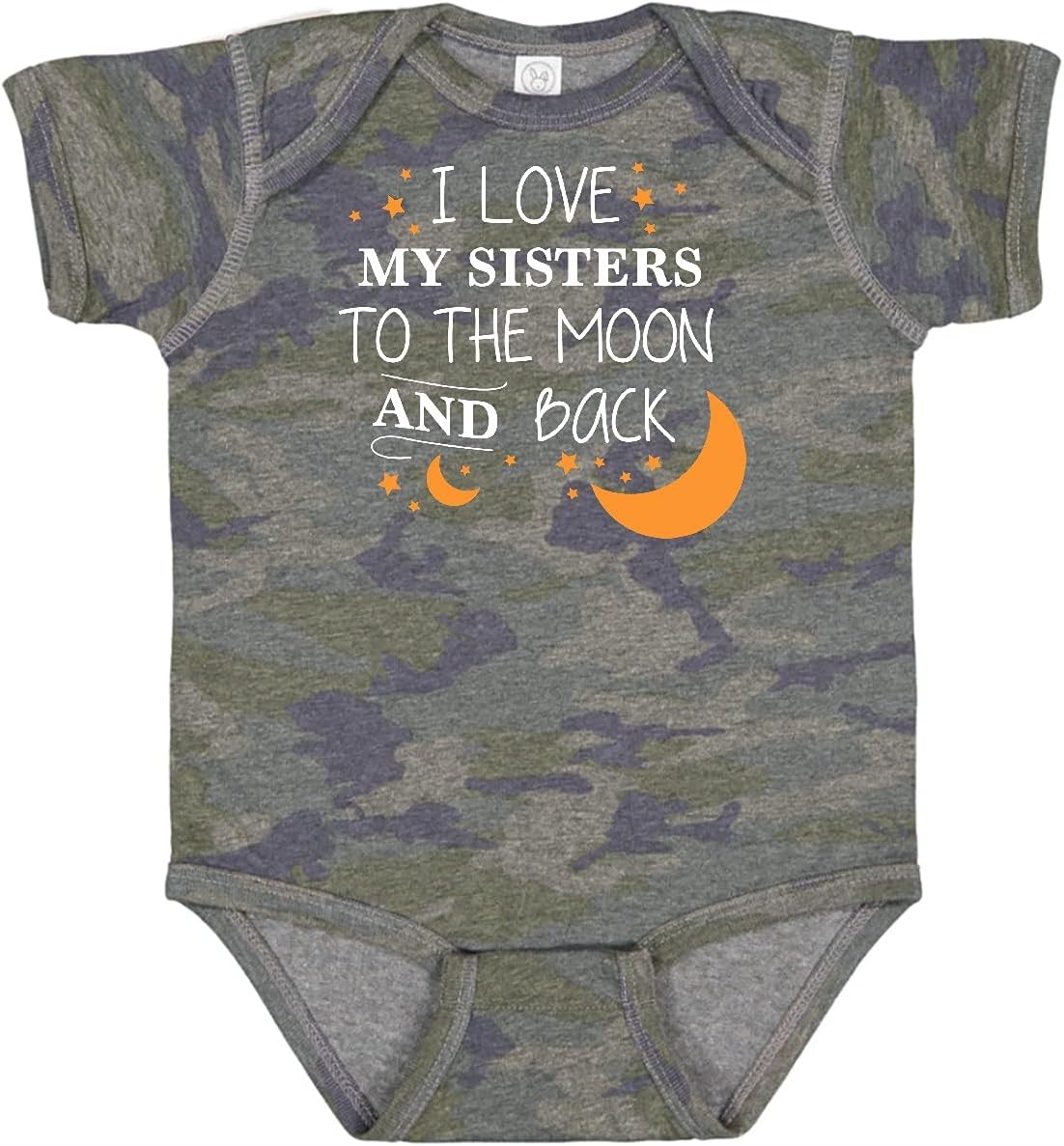 inktastic I Love My Sisters To the Moon and Back Baby Bodysuit