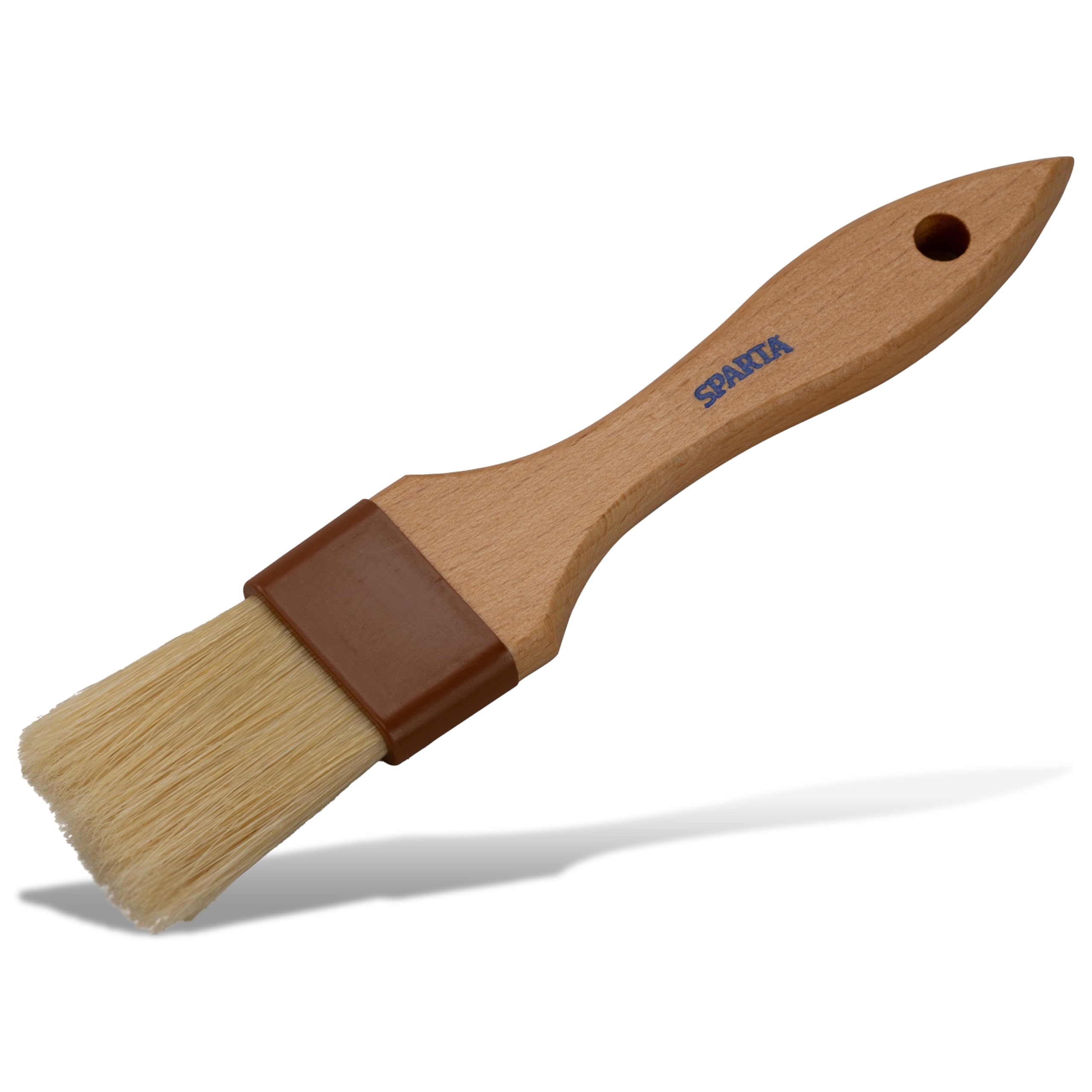 SPARTA Kitchen Basting Brush – 4037400 Basting Brush for Cooking Flat Boar Bristle Brush, Hardwood Handle for Kitchens, Restaurants, Catering, High Heat Food Prep, 2in, Pack of 12
