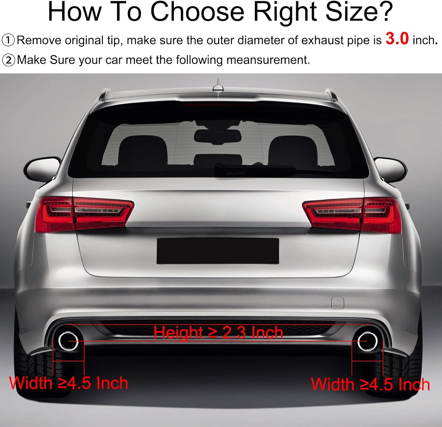 Carbon Fiber Exhaust Tip 3 Inch Inlet 4 Inch Outlet Exhaust Tips 3 to 4 Muffler Tip