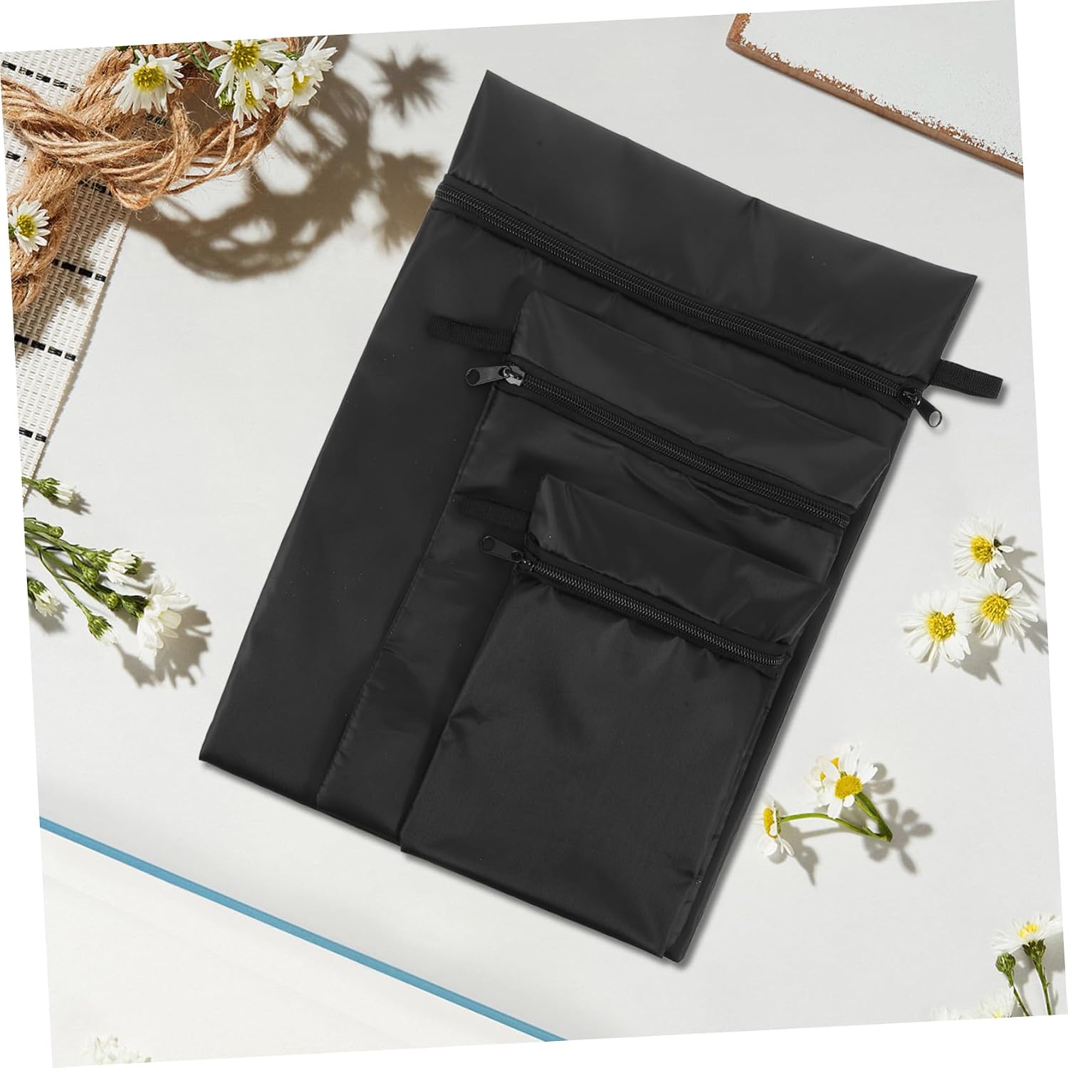 3pcs Waterproof Diaper Storage Bags Set, Oxford Cloth Nappy Organizer Pouches with Fashionable Design and Water-resistant Protection for Travel and Outdoor Use