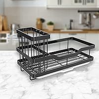 Vista 3 de Dish Drying Rack - Compact Dish Rack, Multifunctional Expandable Dish Drying Rack Used Over Sink, in Sink & On Countertop, Rustproof Kitchen Dish