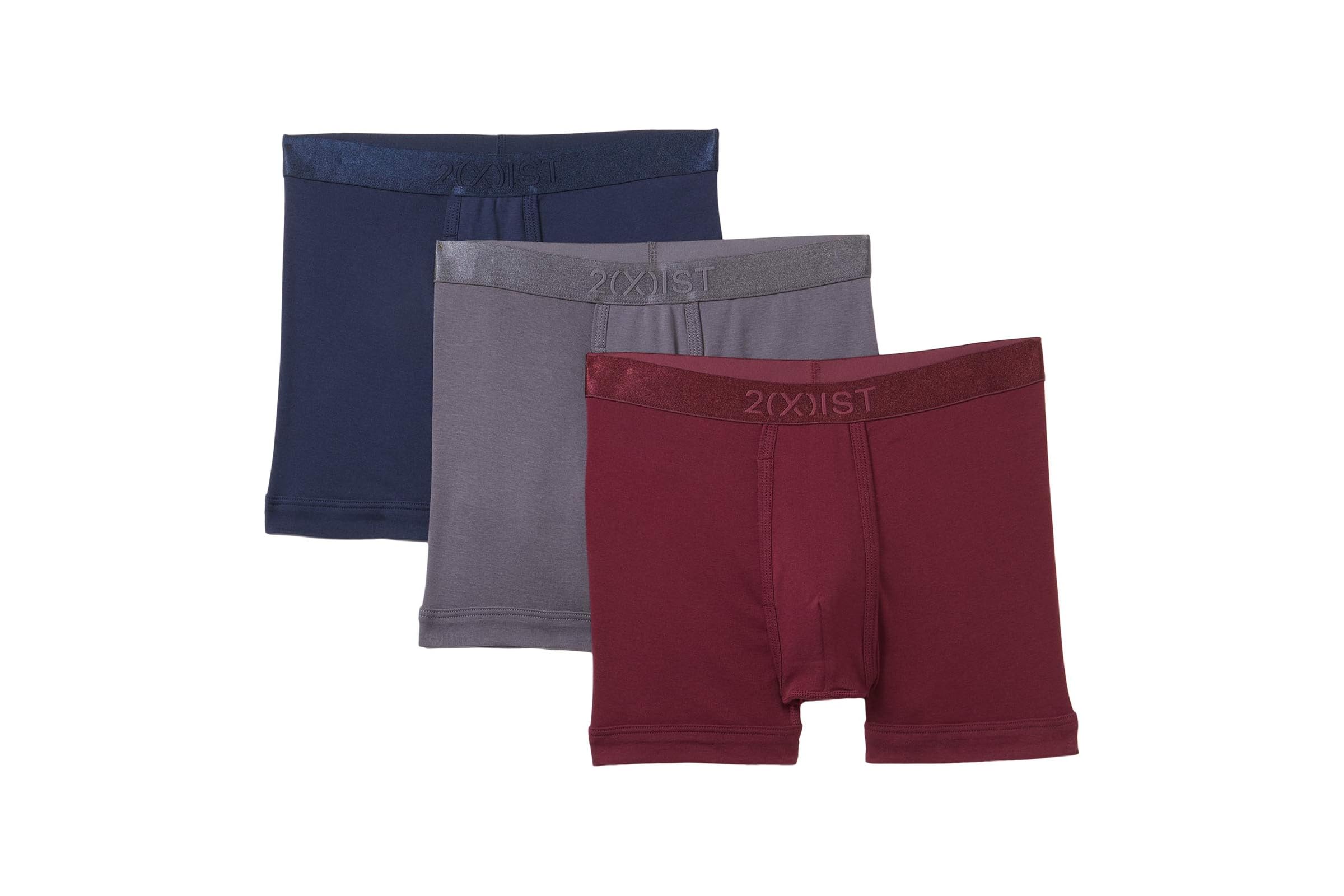 2XIST 3-Pack Pima Cotton Boxer Brief black 7090₽