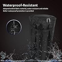 Vista 5 de Mochila de tambor Djembe de 9 pulgadas, estuche de una sola capa para Djembe, negro