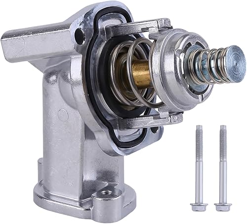 Slakerbe Engine Coolant Thermostat and Housing Assembly Compatible with Cadillac