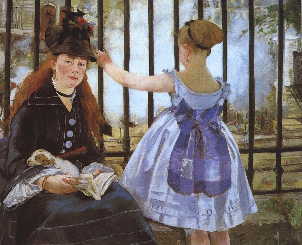 Affiche d'art Edouard Manet encadrée en bois marron mat
