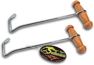 Boot Hooks Boot Puller for Cowboy Boots, Wood Handles (2 hooks)