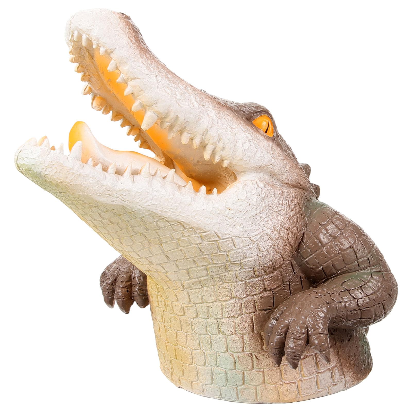 Tête de crocodile flottante TEHAUX pour décorer votre bassin de jardin ou piscine