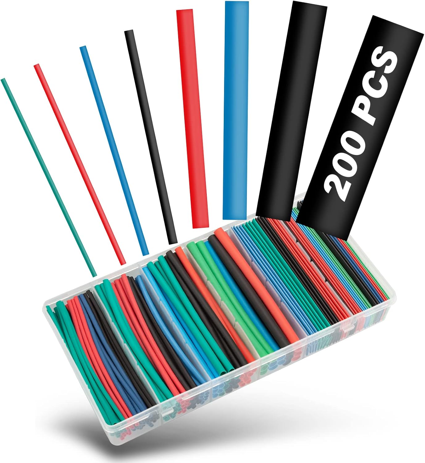 Eventronic 200pcs Heat Shrink Tubing Kit, Heat Shrink Tubes