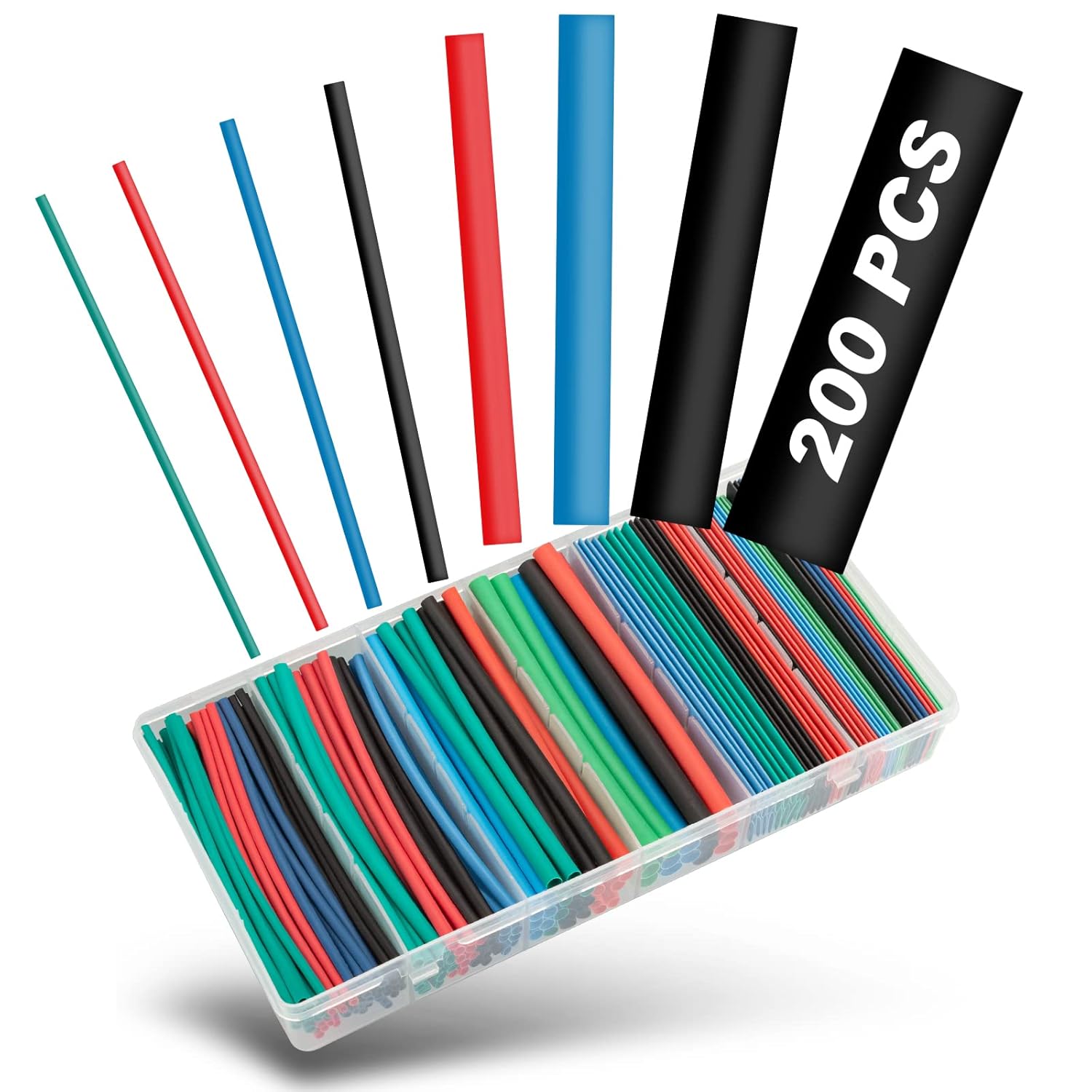 200PCS Heat Shrink Tubing 100mm 21,Eventronic Electrical Wire Cable