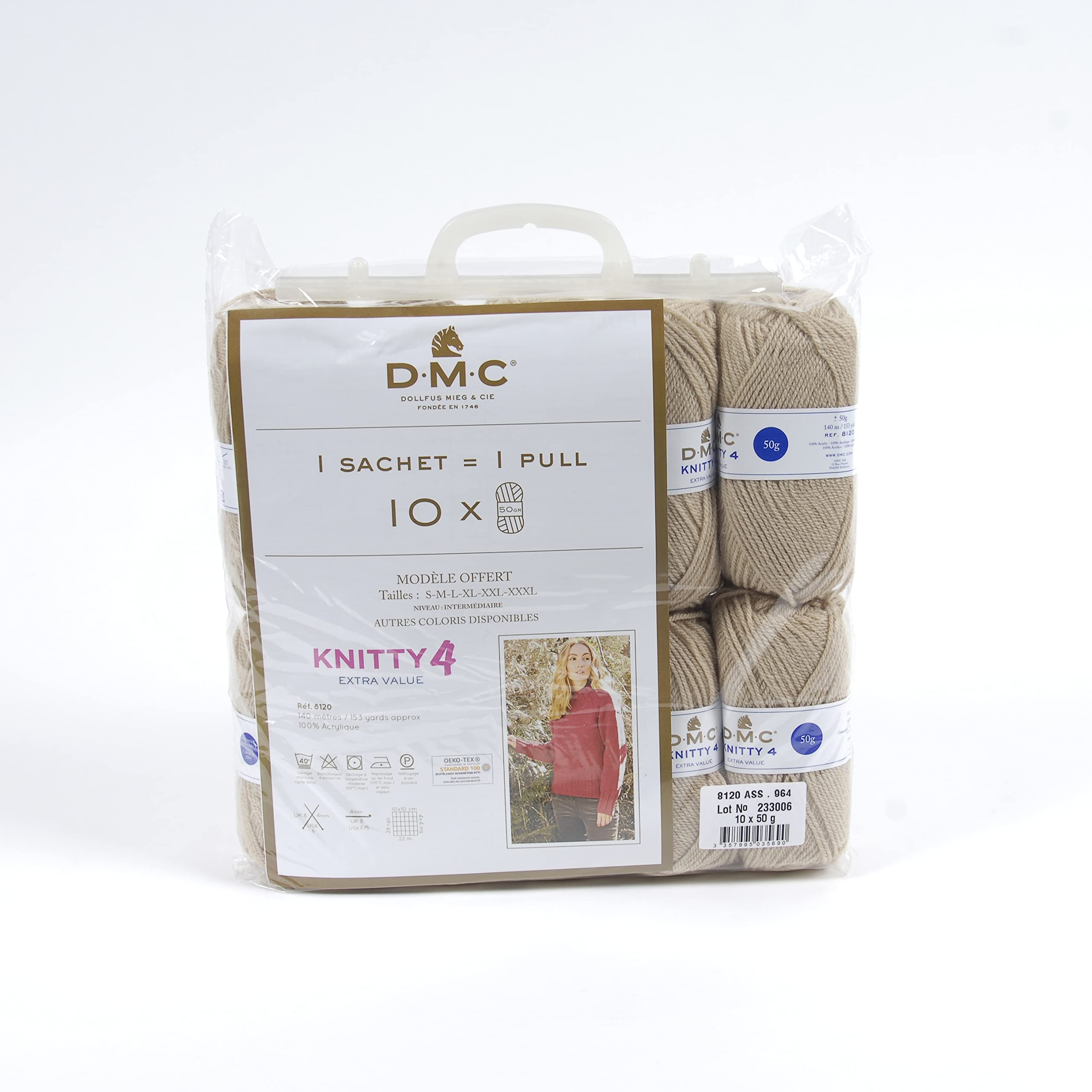 Fil à tricot Knitty 4 DMC-pelote 50gr - Atelier Royal Couture