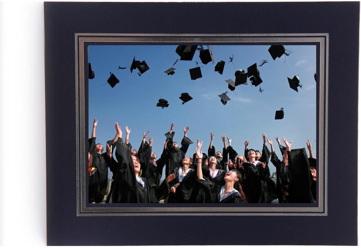 Kenro Grey Cardboard Strut Mount Photo Frames 8x10 Inch / 20x25cm with