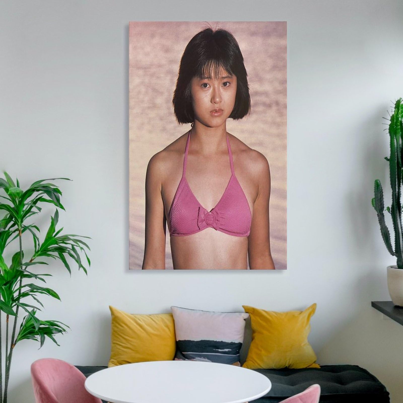 Amazon.co.jp: 松本典子歌手女優若い写真ポスター 壁アート キャンバス
