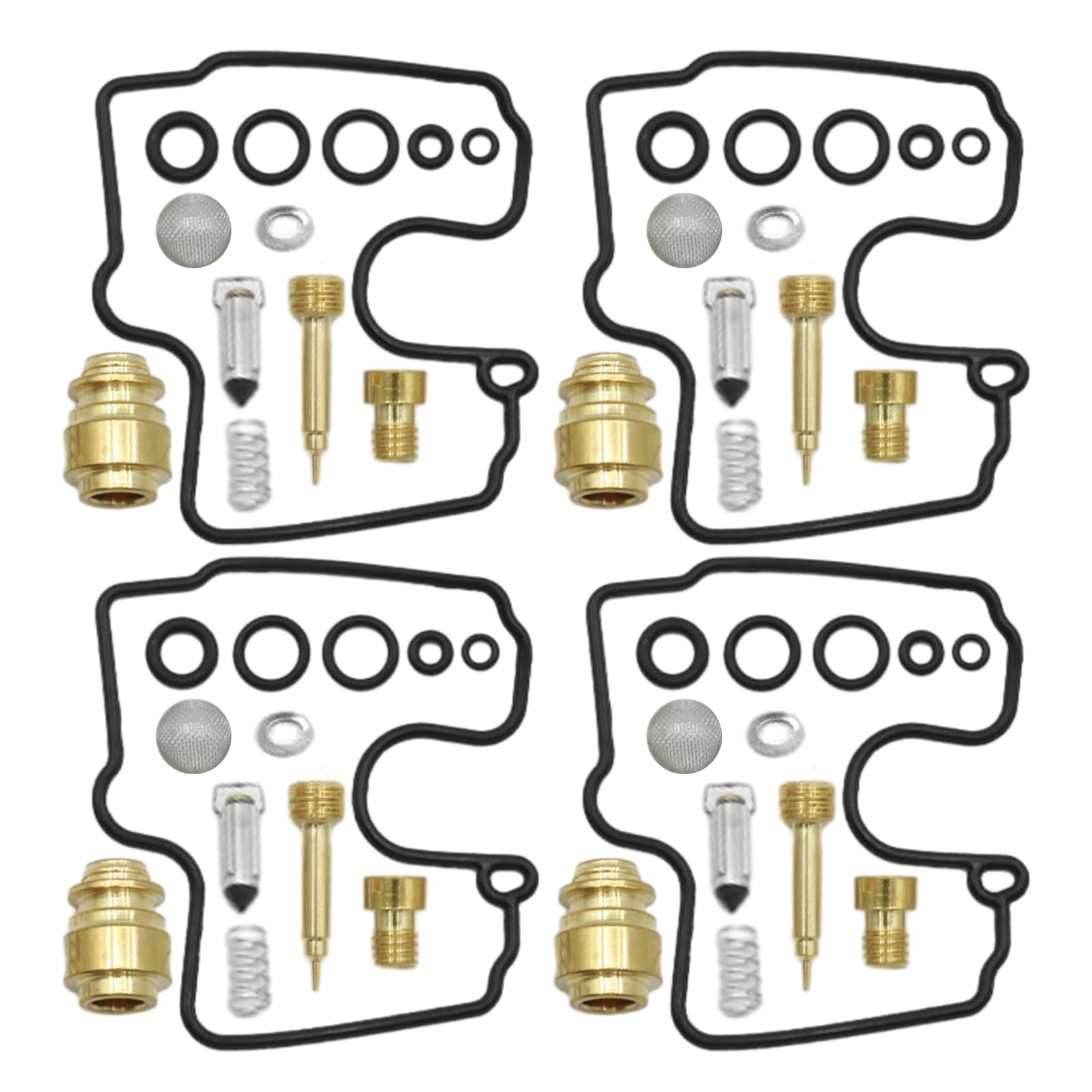 4Pcs Kit di Riparazione per Carburatore di Moto, Kit di Riparazione, Strumento di Sostituzione per Carburatore in Gomma per Yamaha YZF-R1 YZF R1 1998-2001