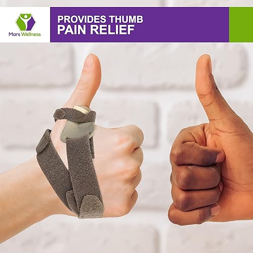Miniatura 7 de MARS WELLNESS CMC Joint Thumb Arthritis Brace - Soporte de restricción para el pulgar Férula estabilizadora para osteoartritis y artritis férula de
