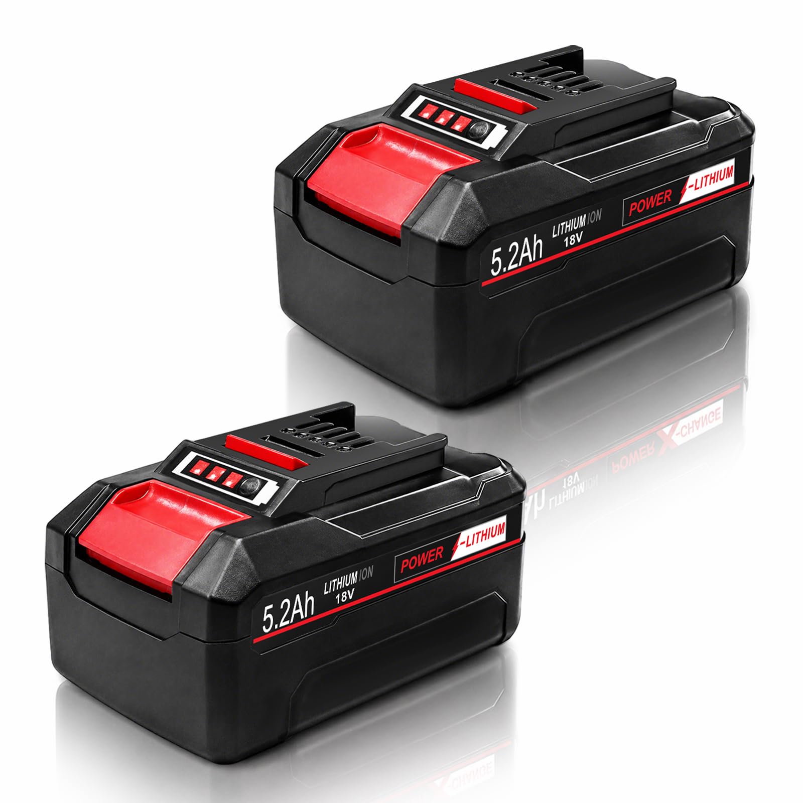 2 Pack 18V 5.2Ah Lithium-Ion Replacement Battery for Einhell Battery
