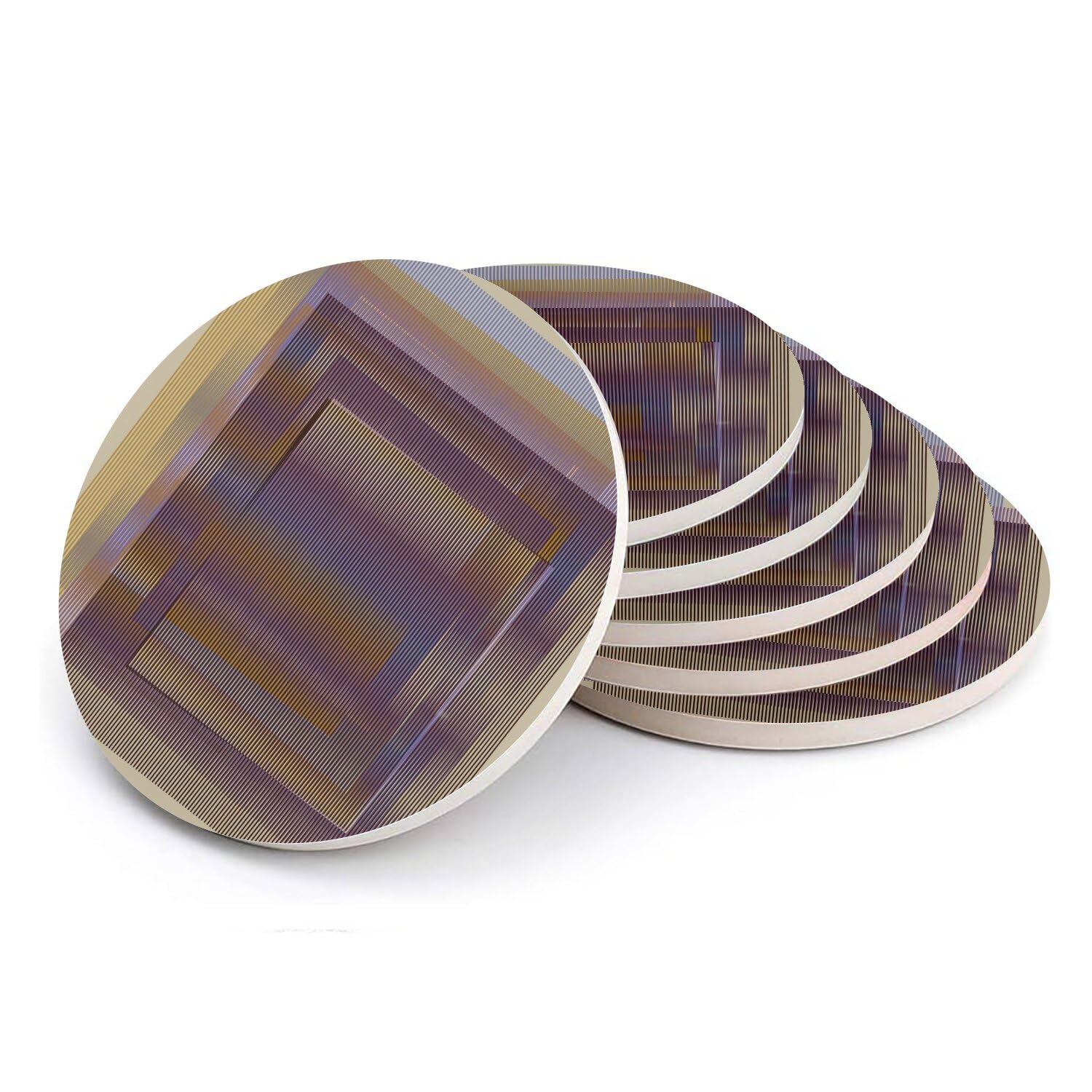 Sous-verre rond en céramique anti-tache, finissez-en avec les traces de verres