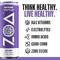 Vista 3 de ZOA Zero Sugar Energy Drinks, Variety Pack - Sugar Free with Electrolytes, Healthy Vitamin C, Amino Acids, Essential B-Vitamins, and Caffeine from