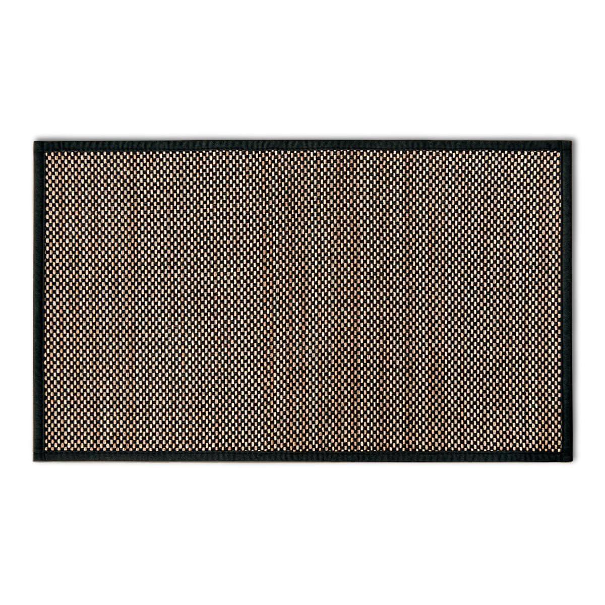 Artoid Mode Washable Non Skid Kitchen Rugs and Mats Doormat, Absorbent Door Mat Rugs for Kitchen Floor Front of Sink Hallway Black 17x29 Inch