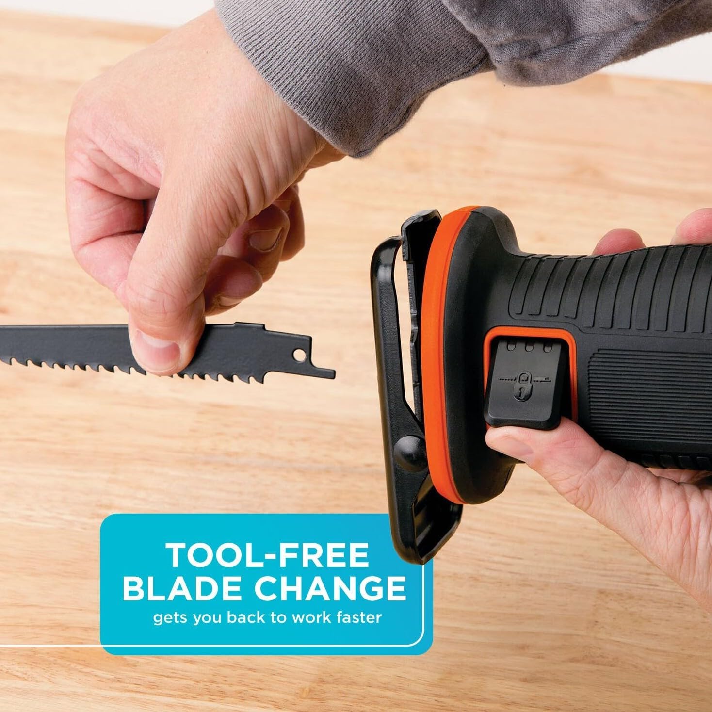 BLACK+DECKER 20V MAX* Cordless Reciprocating Saw Kit (BDCR20C) photo 5