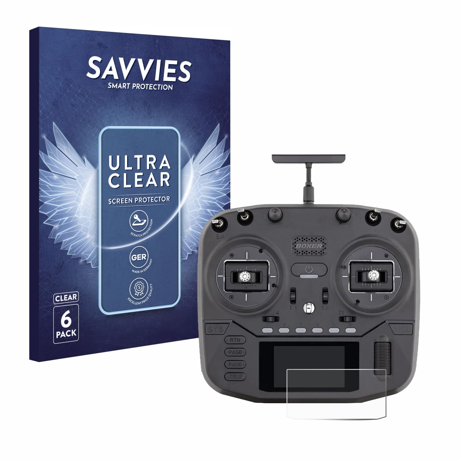 Savvies 6 Pellicole Protettive Per Schermo Radiomaster Boxer – Trasparenti, Anti Graffio, Applicazione Facile