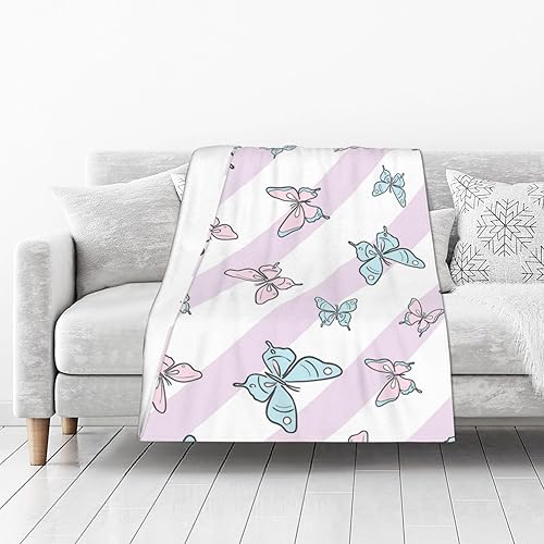 Miniatura 2 de Throw Blanket for Women Soft Summer Fleece Blanket 50"x40" Travel Lightweight Blanket for Bed Couch Cute Home Decor