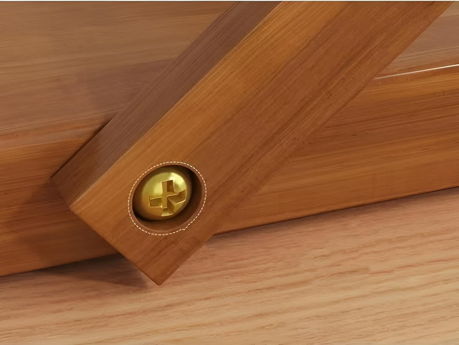 Wooden Desktop Makeup Mirror, Rectangular Tabletop Vanity Mirror with 360° Rotation, Portable High-Definition Single-Sided Cosmetic Mirror for Dressing Table, Bedroom & Bathroom (Walnut Wood)