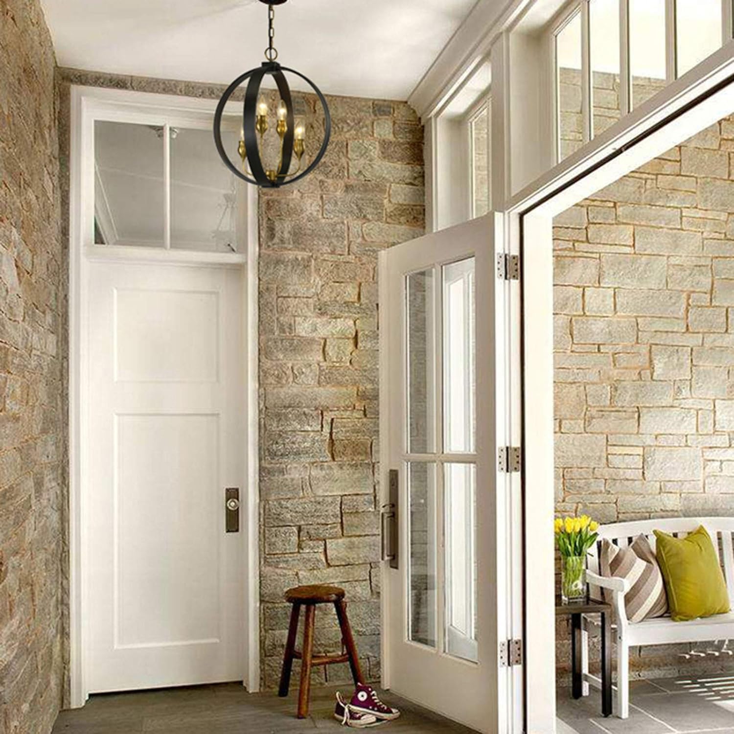 Round Candle Light,Living Room Dining Room Bedroom Study Room Home Bar Aisle Home Copper Lamp,During Lights,American Full Copper Chandelier Lighting