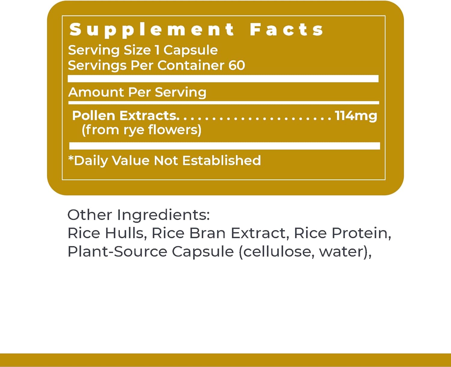 Premier Research Labs UltraPollen - Bee Pollen Supplement, Rye Pollen Extract, Prostate Health, Bee Pollen Extract from Rye Flower with Amino Acids, Supplement for Men & Women- 45 Vegetarian Capsules - Image 6