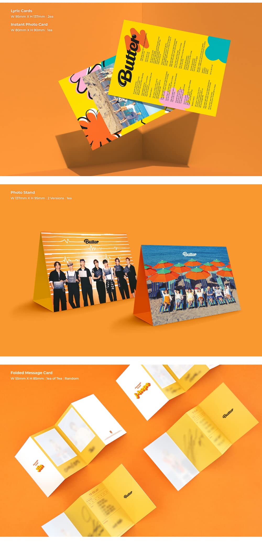 Amazon.co.jp: BTS - BUTTER CD+折りたたみポスター [クリーム