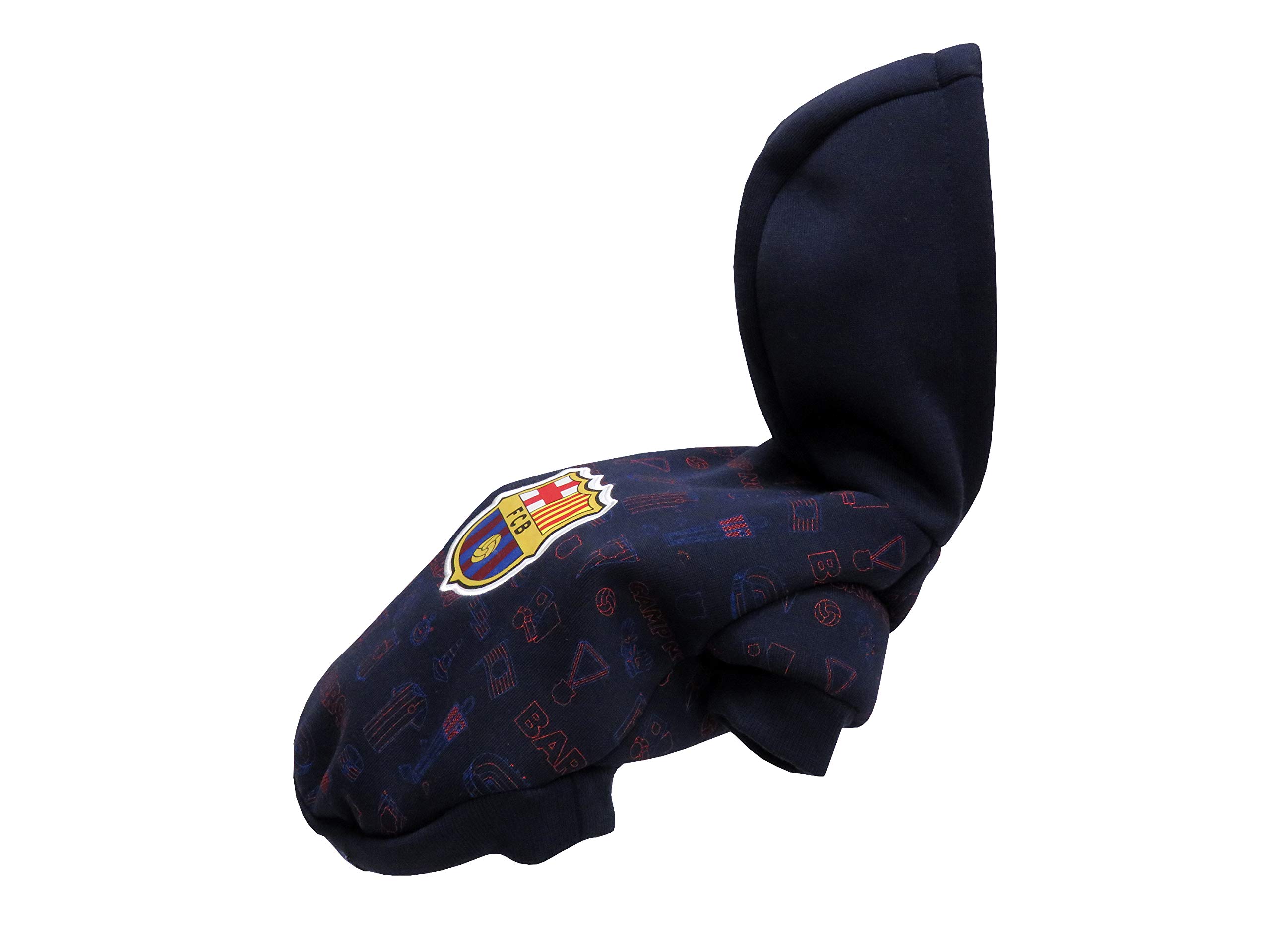 CYPBRANDS FC Barcelona SU-01L-BC Felpa per Cane, Taglia L, Multicolore