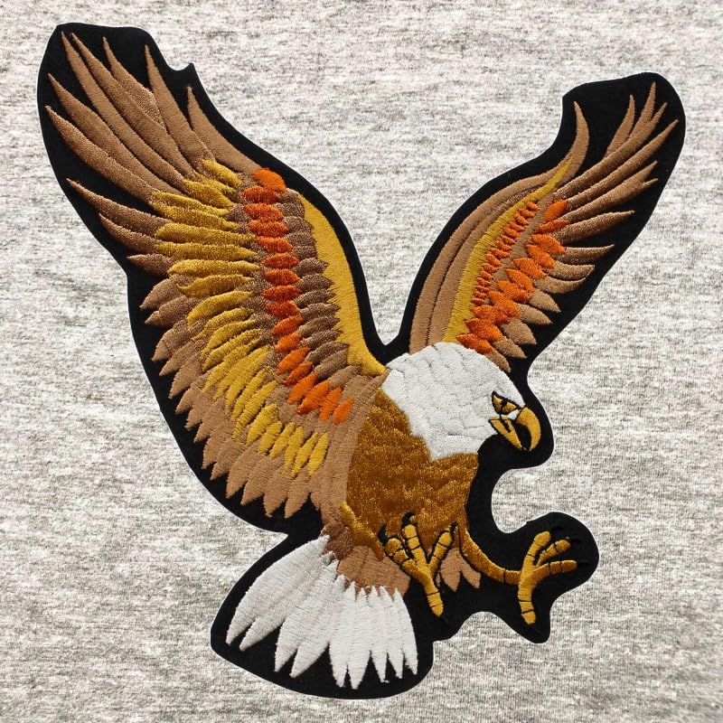 Patch brodé Grand Aigle customisation veste biker et rock