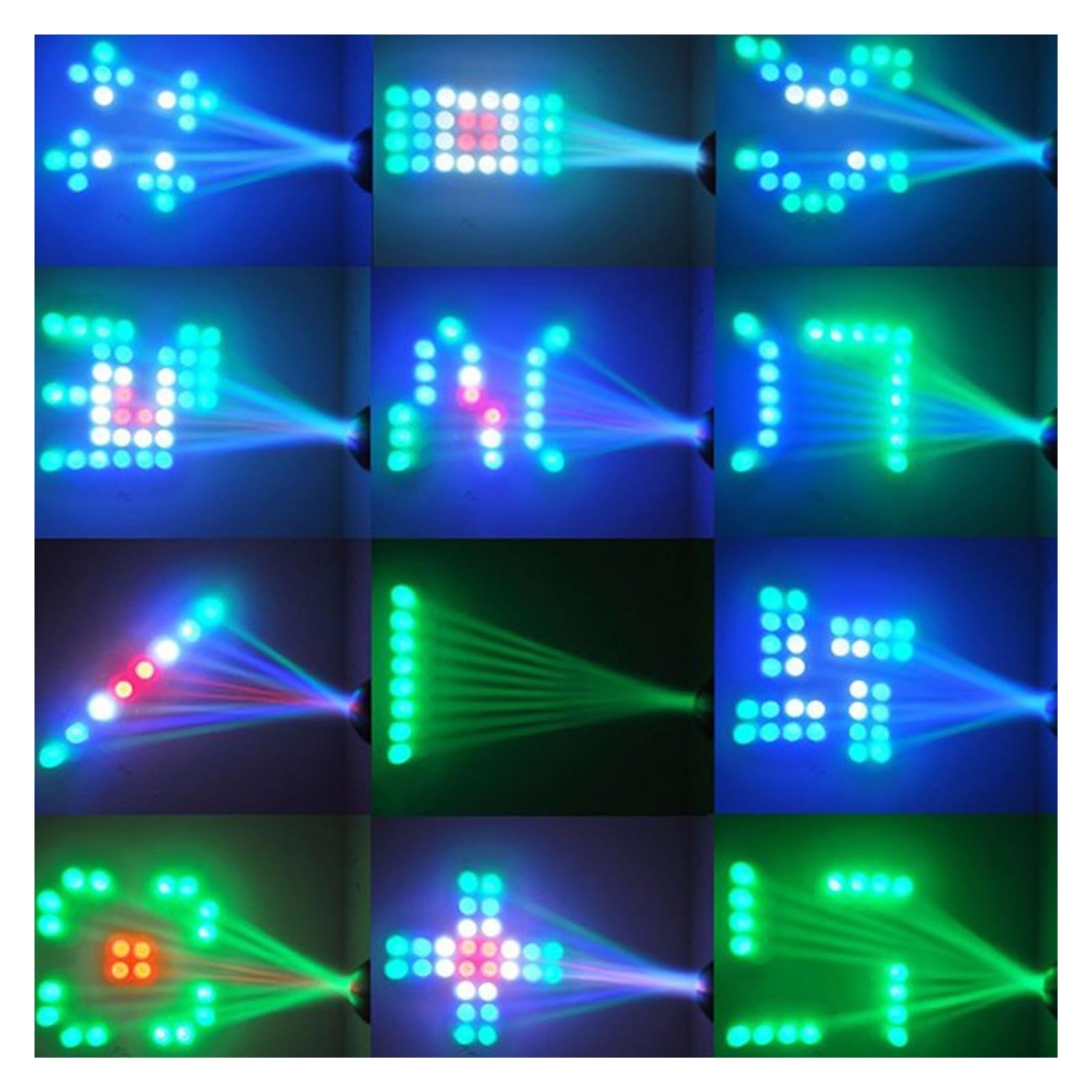 Oświetlenie sceniczne Projektor dyskotekowy 64LED DJ Prom Wydajność Dekoracje choinkowe do domu Kontroler Party Lampa stroboskopowa Na imprezy i do klubów