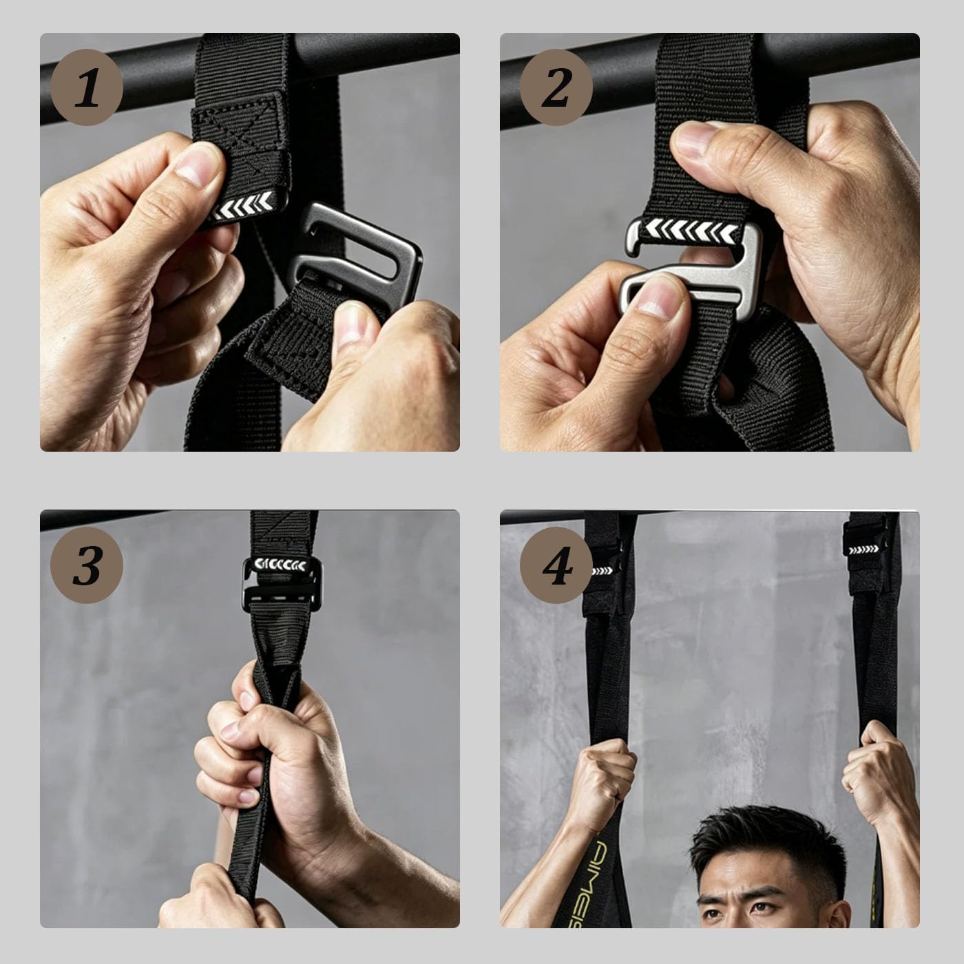 Hanging Ab Straps for Pull Up Bar, Training Straps, Assisted Pull-up Bands, Home Gym Stretching Support Exercise Equipment
