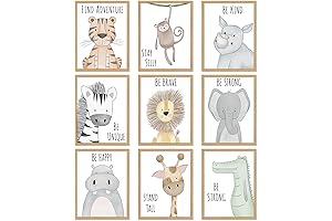 Whaline Baby Safari Nursery Decor Inspirational Quotes