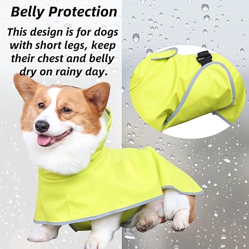 Miniatura 3 de Luccalily Chubasquero con capucha para perros pequeños medianos y grandes dinosaurio S