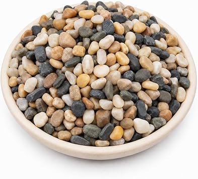 NUPICK 6 lb Aquarium Gravel, 1/4" Ph-Natural Pea Gravel for Fish Tank
